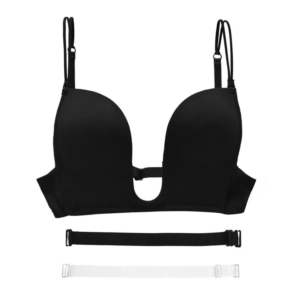 NWT Extra low plunge U shape low back convertible invisible MANY SIZES 3 colors